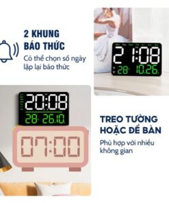 Đồng hồ led để bàn báo thức HOTECH